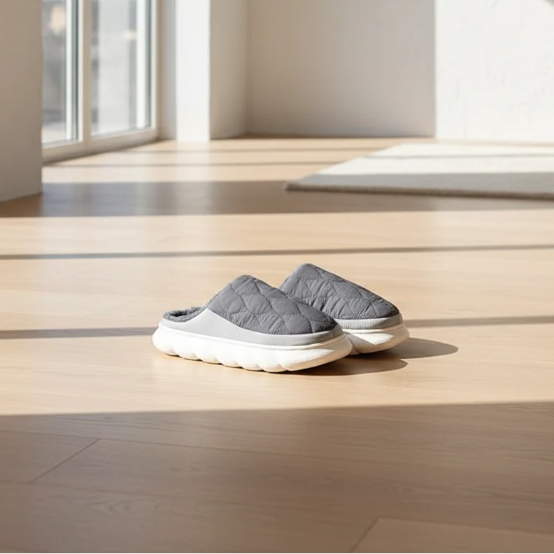 Pantofole invernali casual da uomo - Comode scarpe da casa impermeabili con morbida pelliccia