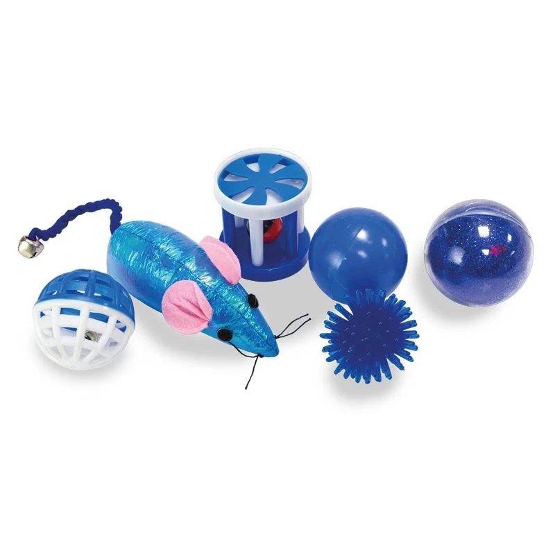 Kit 6 juguetes azules diferentes