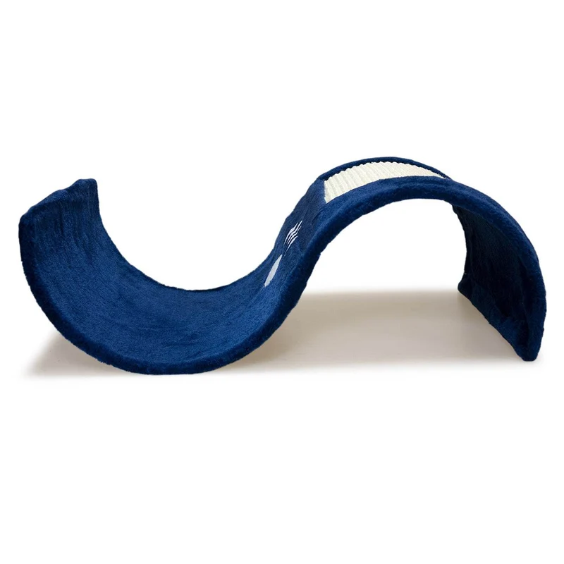 Rascador azul en forma de ola - 50 x 29 x 18 cm