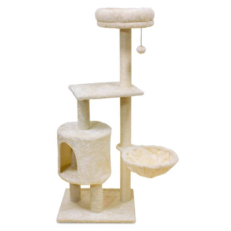 Árbol - Rascador con cama extraíble “Ice” - 45 x 40 x 117 cm