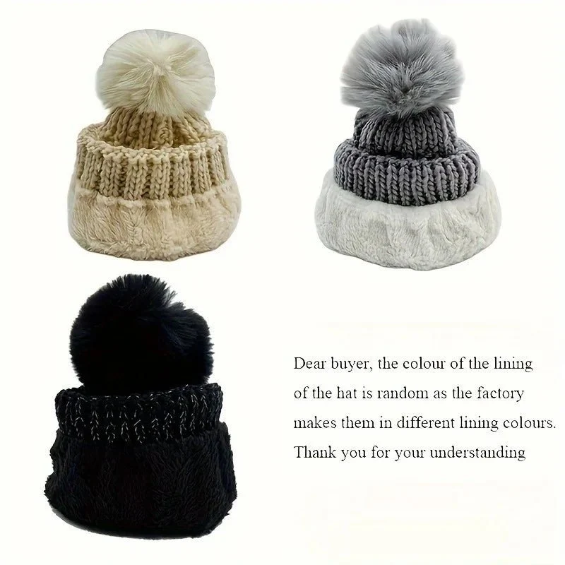 Rimani al caldo e alla moda con il nostro set di cappello invernale in maglia.