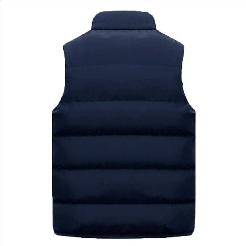 Giacca casual da uomo senza maniche - Gilet caldo e comodo con collo alla coreana per autunno e inverno