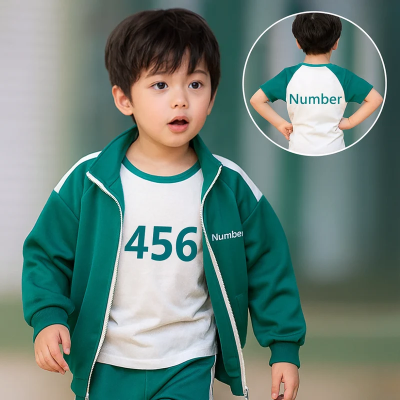 Trainingspak kinderen – Jas, broek en twee shirts als verkleedset