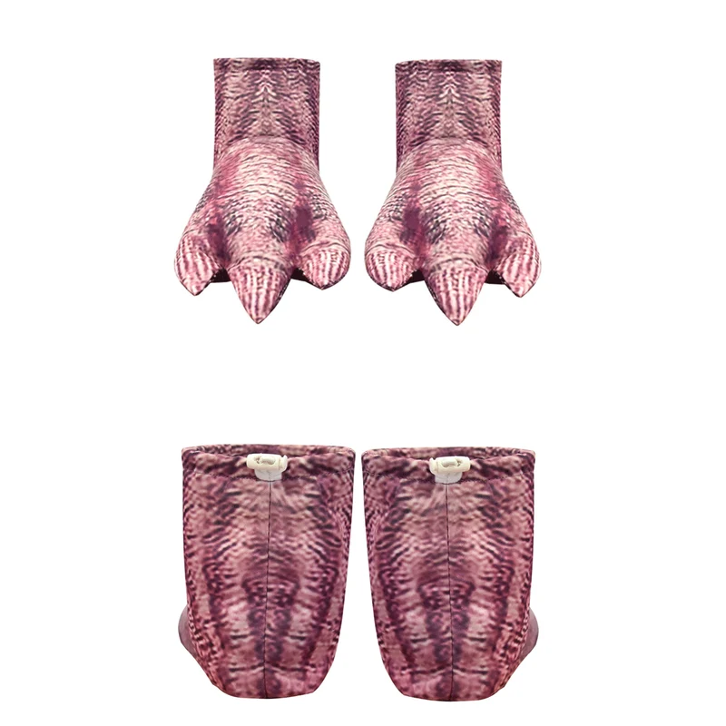 Monsterkostuum – Volledig pak met masker, klauwhandschoenen en rugrits