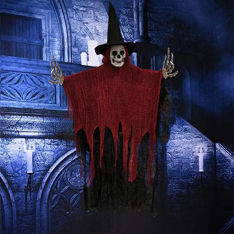 Hangdecoratie spook – Twee figuren van 116 cm met wapperende gewaden