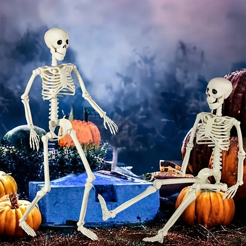 Skeletdecoratie set – Twee figuren van 90 cm voor binnen en buiten