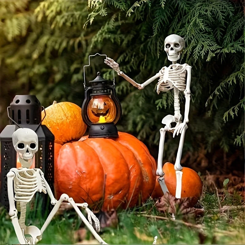 Skeletdecoratie set – Twee figuren van 90 cm voor binnen en buiten