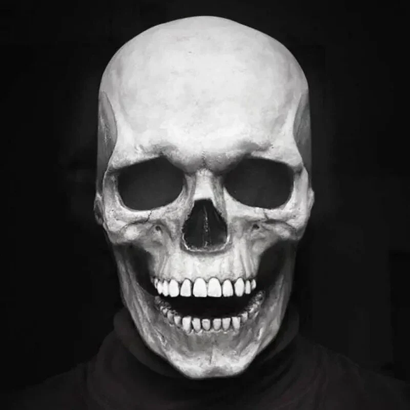 Schedelmasker – Latex hoofdmasker met beweegbare kaak voor Halloween