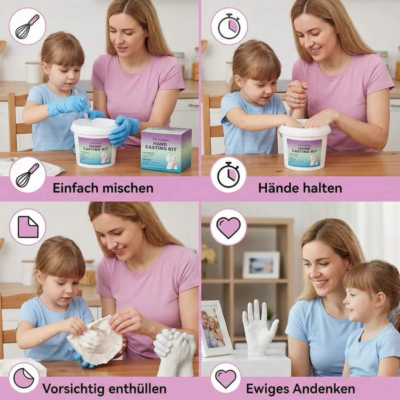 Handafdrukset – Gipsafgietsel in 3D voor stellen en gezinnen