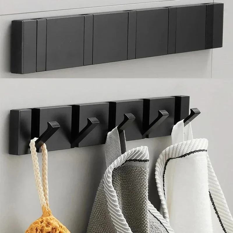 Wandhaak opvouwbaar – Aluminium haakrail met plak- of schroefmontage