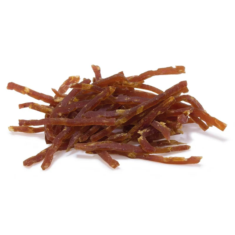 Tiras de pato y camarones