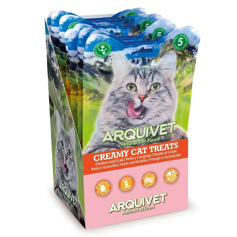 Snack cremoso de Pollo y Cangrejo - Creamy Cat Treats