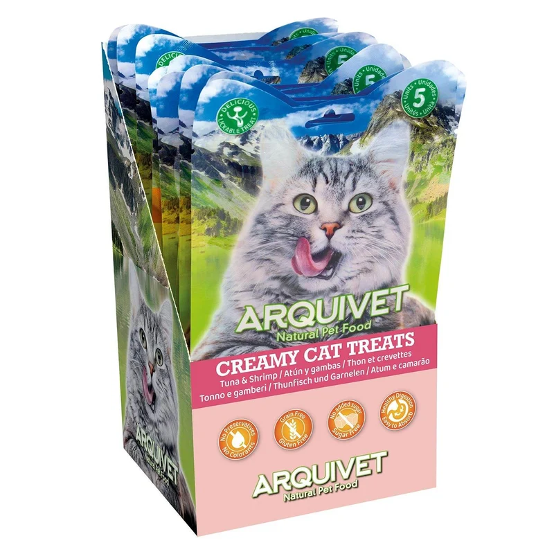 Snack cremoso de Atún y Gambas - Creamy Cat Treats