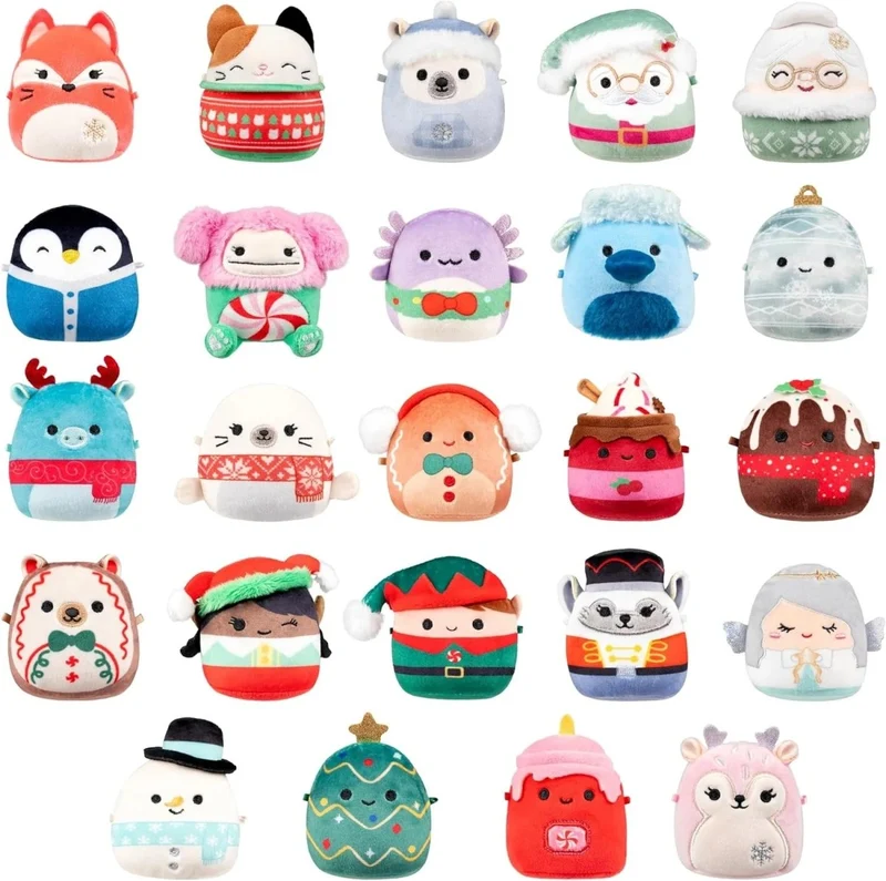 Adventskalender – 24 verzamelfiguurtjes van 3 bij 4 cm achter de deurtjes