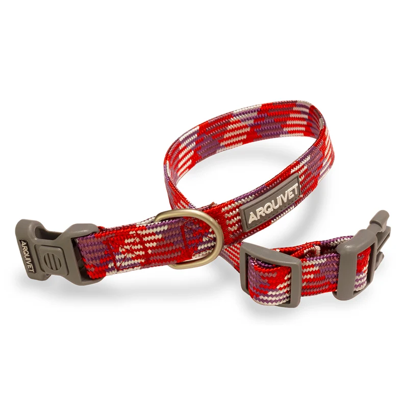 Collar para perro "Piemonte" - Rojo