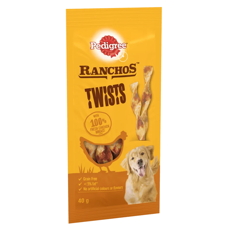 Pedigree Ranchos Twists Snack per cane