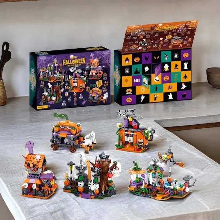 Bouwsteenkalender – 31 ministructuren achter 24 deurtjes met vijf minifiguren