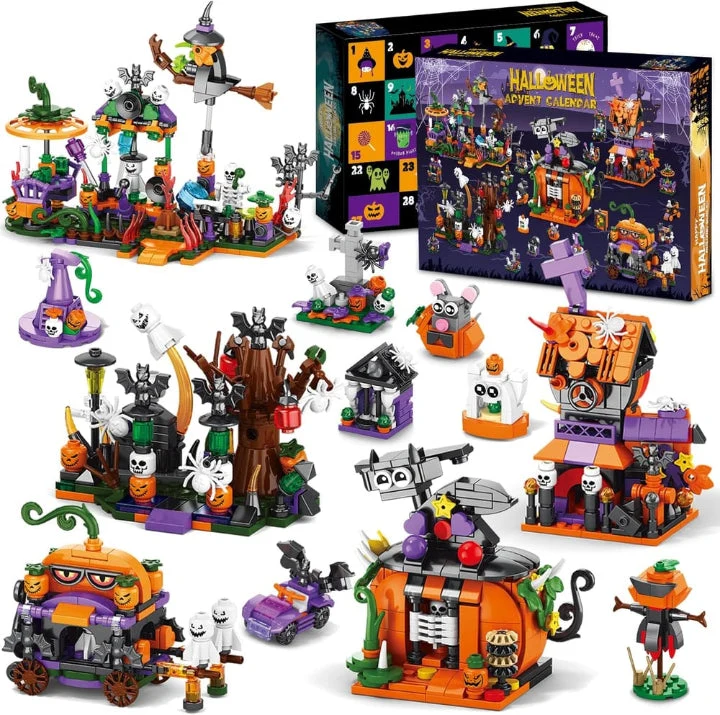 Bouwsteenkalender – 31 ministructuren achter 24 deurtjes met vijf minifiguren