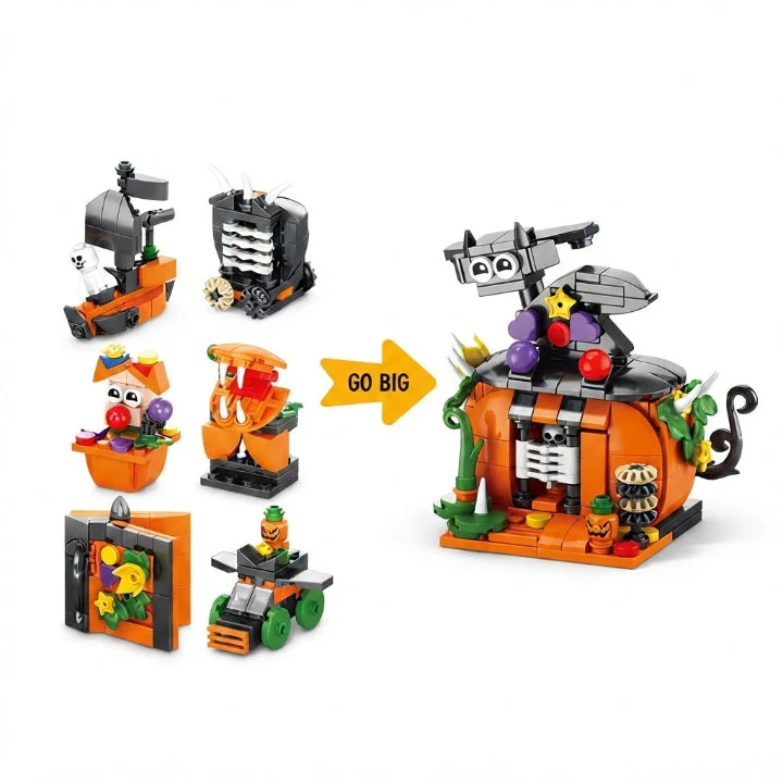Bouwsteenkalender – 31 ministructuren achter 24 deurtjes met vijf minifiguren