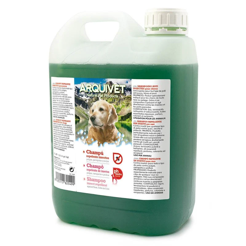 Champú repelente de insectos (250 ml. / 750 ml. / 5 L.)
