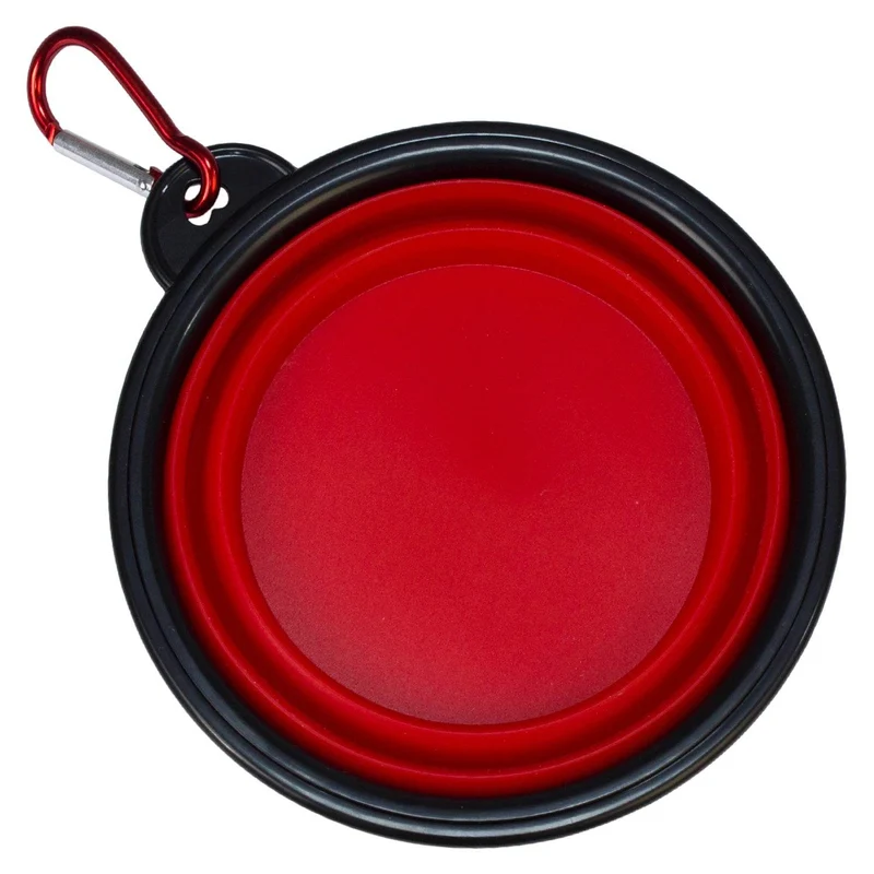 Comedero de silicona plegable