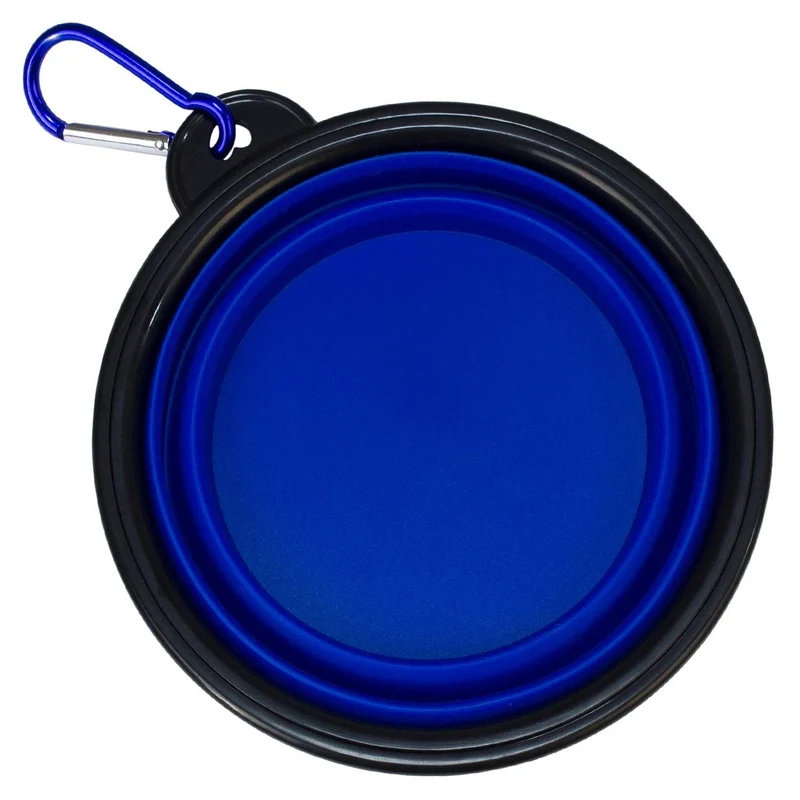 Comedero de silicona plegable