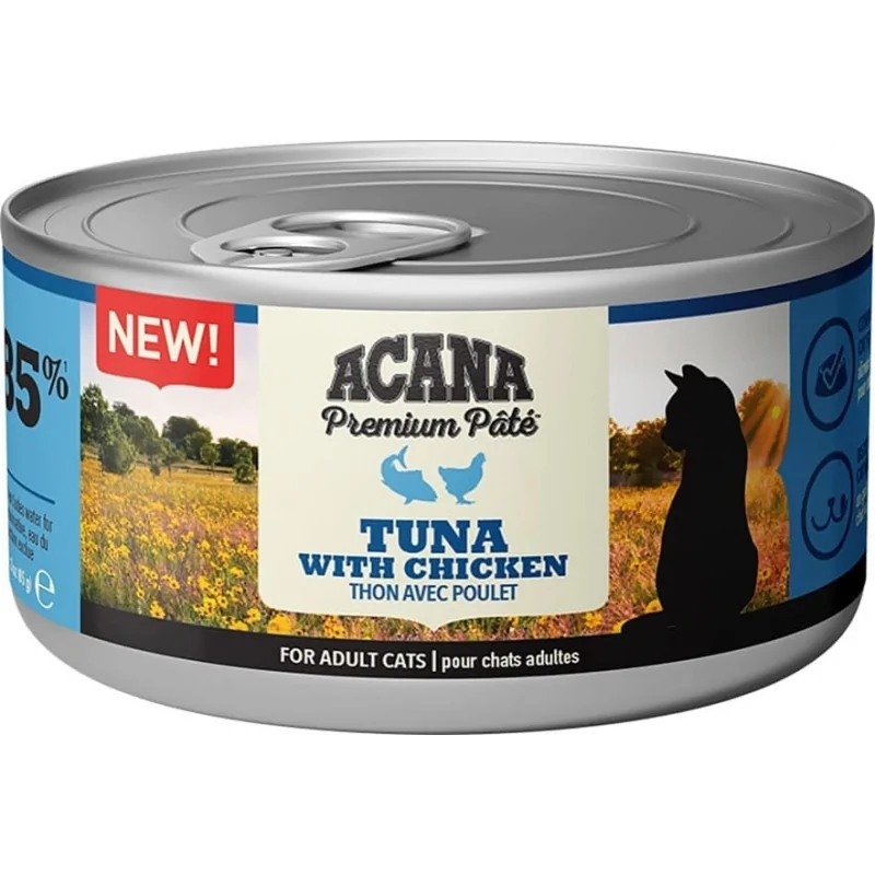 Acana Premium Patè Tonno e Pollo Per Gatti 85g