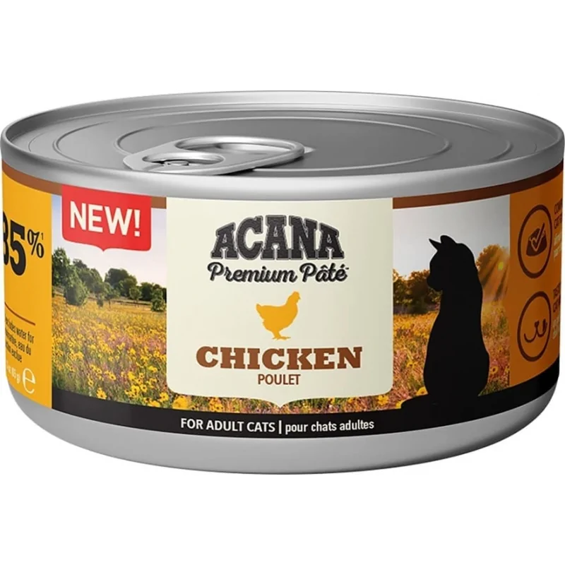 Acana Premium Patè al Pollo Per Gatti 85g