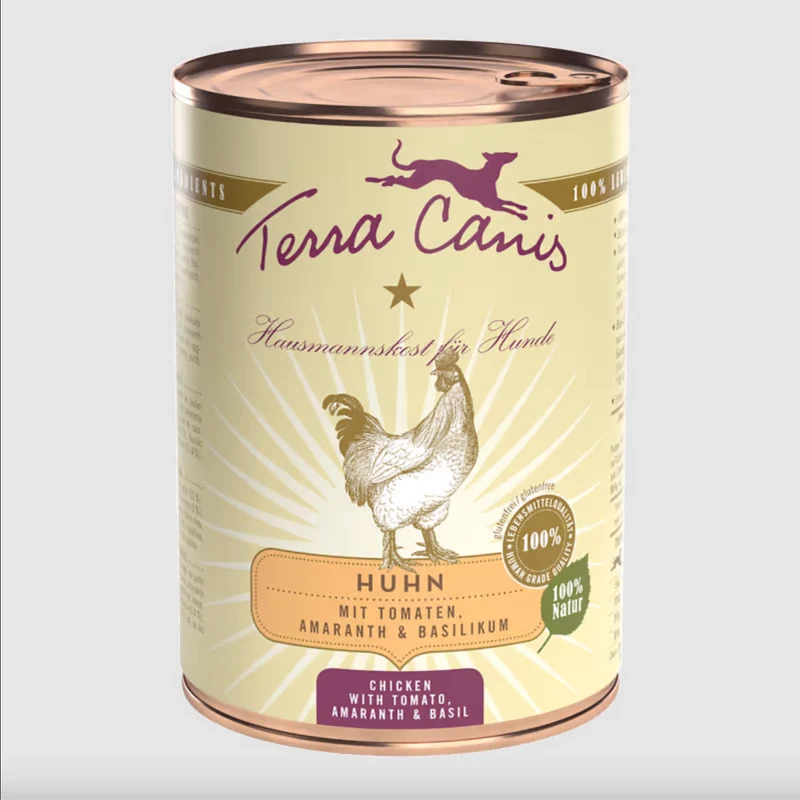 Terra Canis Pollo con pomodoro, amaranto e basilico