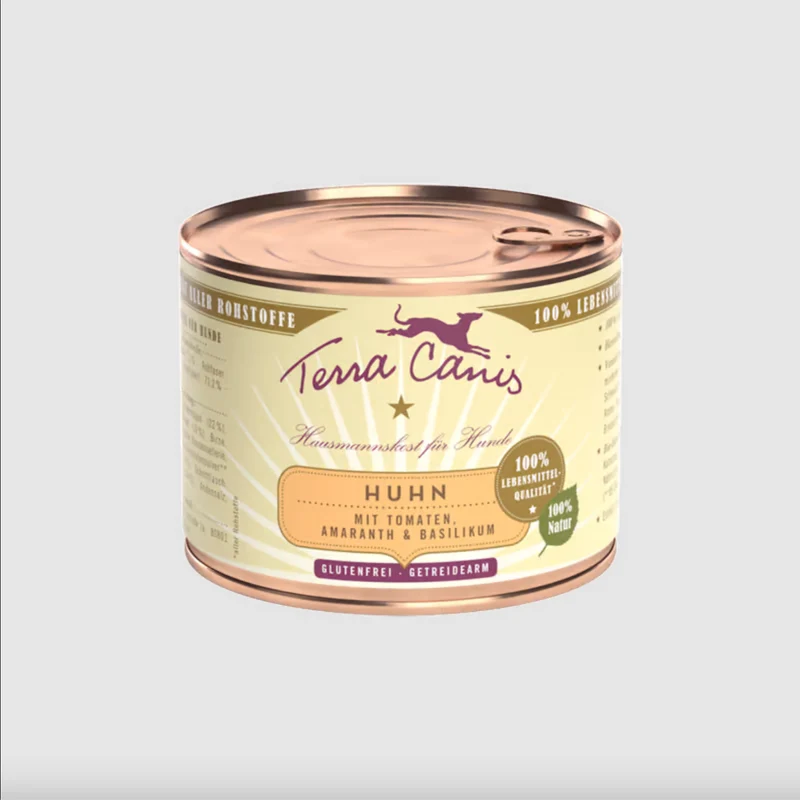 Terra Canis Pollo con pomodoro, amaranto e basilico