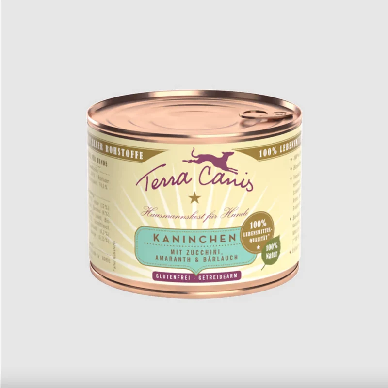 Terra Canis Coniglio con zucchino, amaranto e aglio orsino