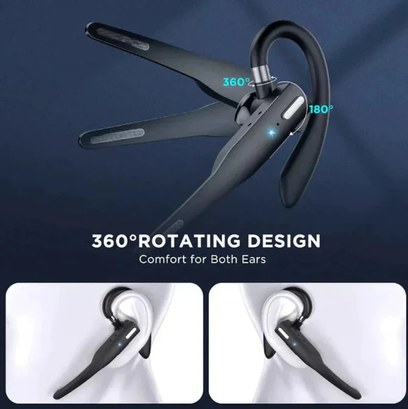 Bluetooth headset – dubbele microfoon met ruisonderdrukking
