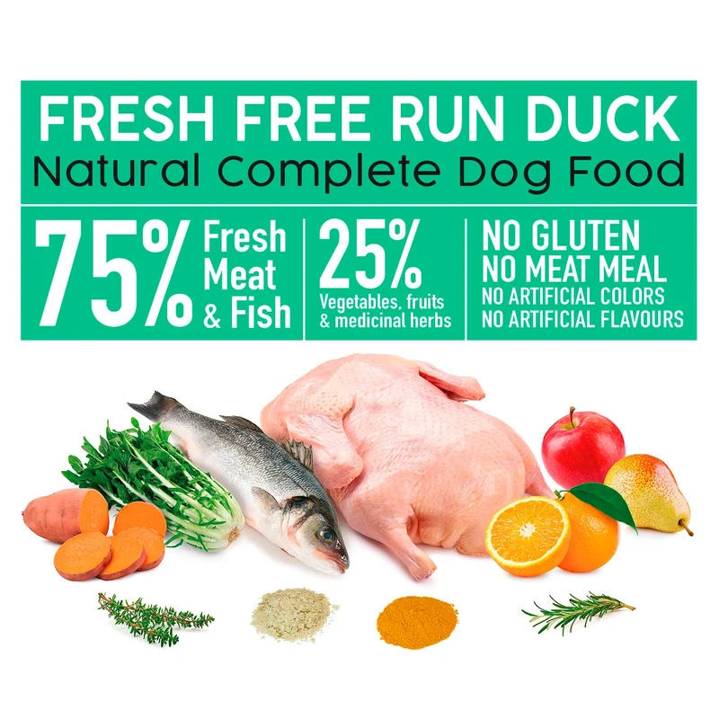 Alimento semihúmedo con Pato fresco criado en libertad - Fresh
