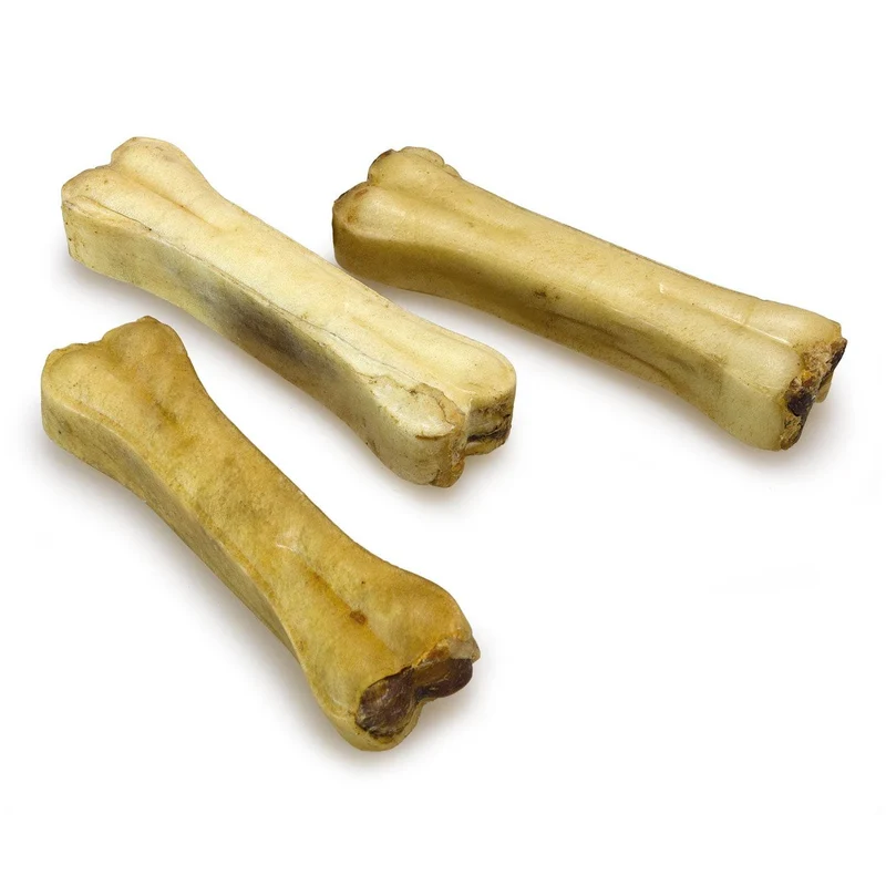 Hueso prensado piel de búfalo relleno con nervio de búfalo (retractilado)