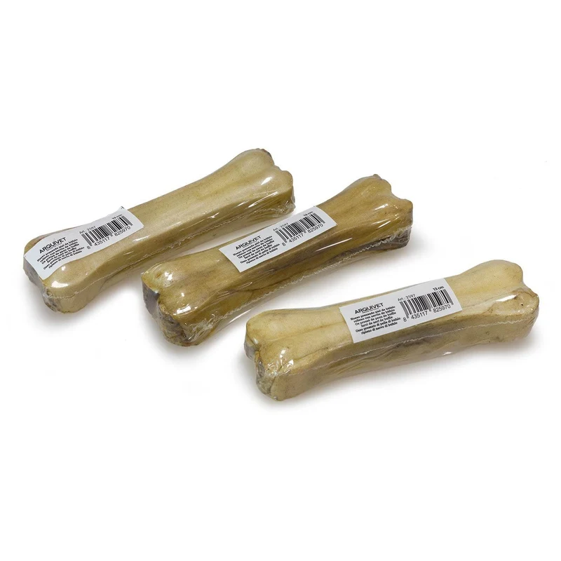 Hueso prensado piel de búfalo relleno con nervio de búfalo (retractilado)