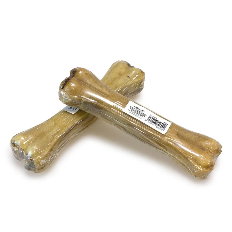 Hueso prensado piel de búfalo relleno con nervio de búfalo (retractilado)