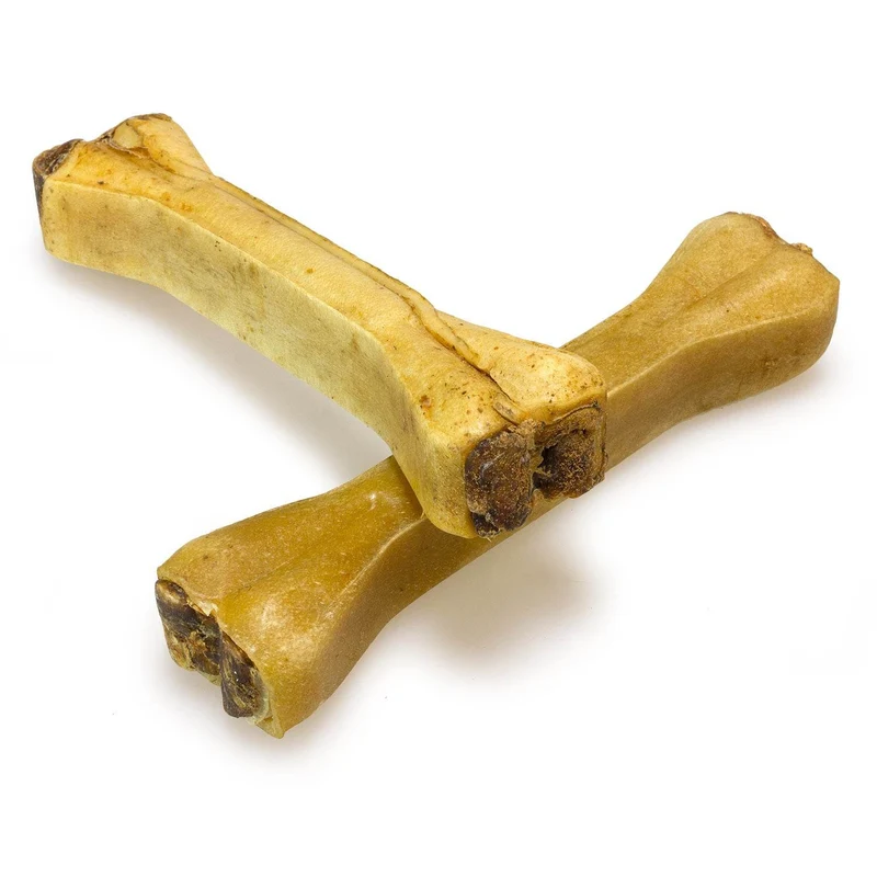 Hueso prensado piel de búfalo relleno de tripa de búfalo