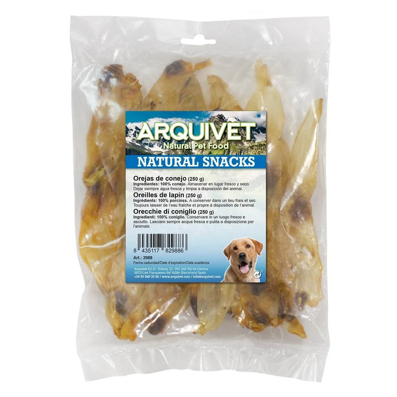 Orejas de conejo (Bolsa 250 g) - premios para perros