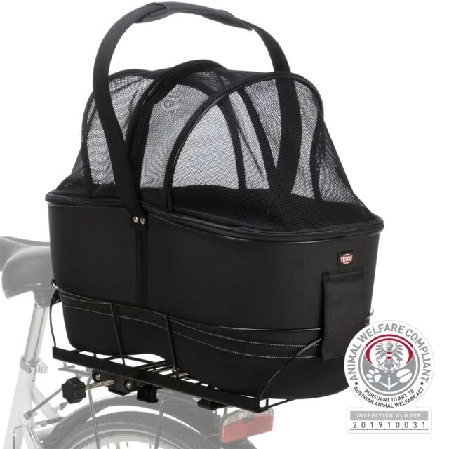 Cesto posteriore per cani per bicicletta versione molto lunga