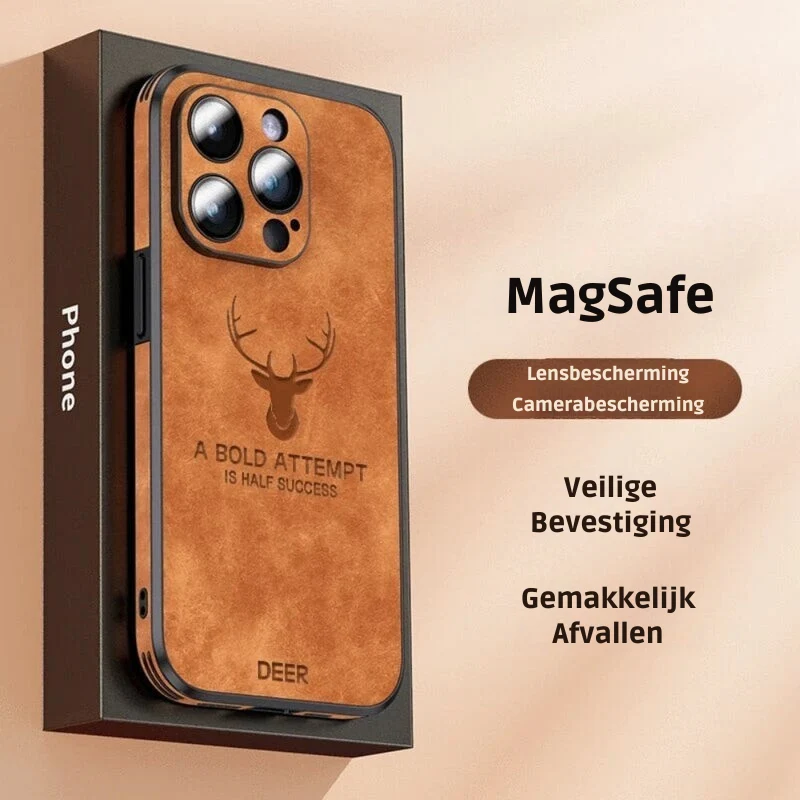 Luxvera – iPhone-hoes echt leer slank & schokbestendig – stijlvol design