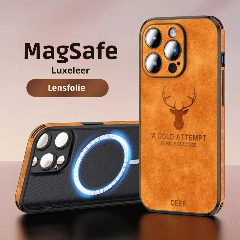 Luxvera – iPhone-hoes echt leer slank & schokbestendig – stijlvol design