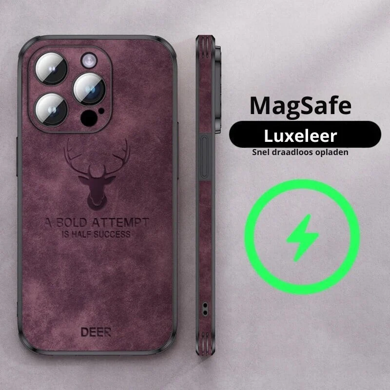 Luxvera – iPhone-hoes echt leer slank & schokbestendig – stijlvol design