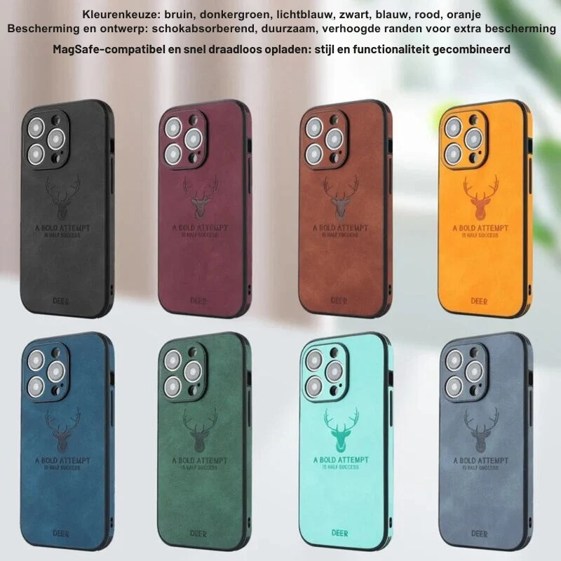 Luxvera – iPhone-hoes echt leer slank & schokbestendig – stijlvol design