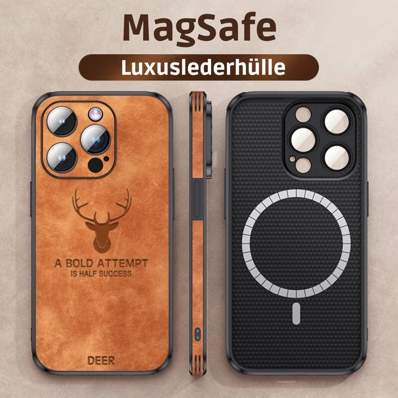 Luxvera – iPhone-hoes echt leer slank & schokbestendig – stijlvol design