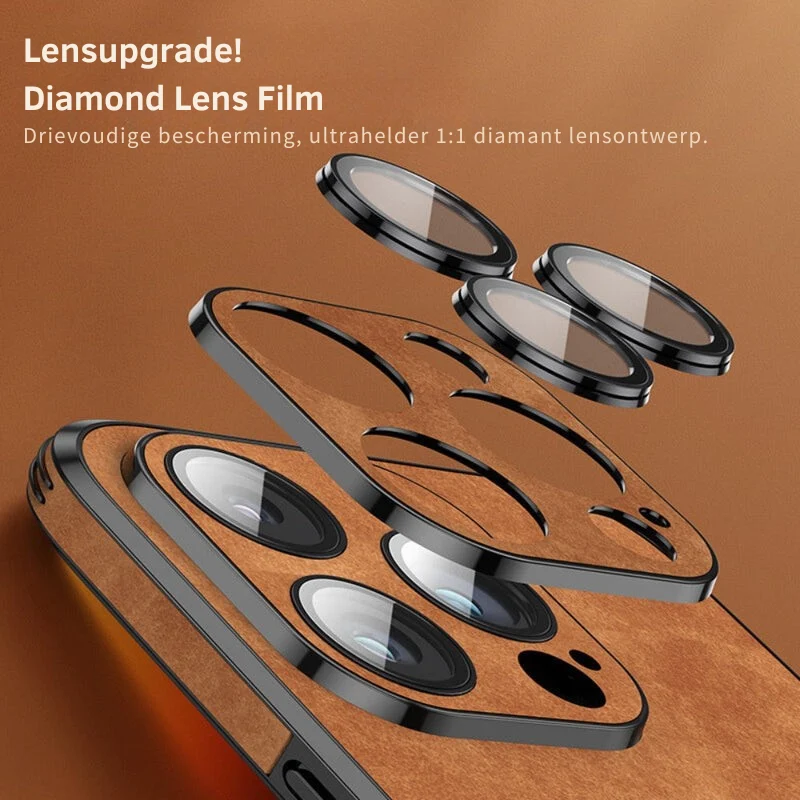 Luxvera – iPhone-hoes echt leer slank & schokbestendig – stijlvol design