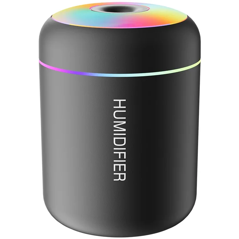 Mini luchtbevochtiger 180 ml – USB, geurfunctie en sfeerlicht