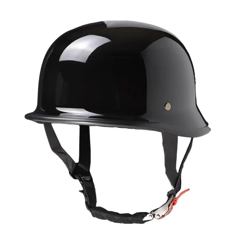 Motorhelm Halve – Vintage Design & Ventilatie met Veiligheidsbril