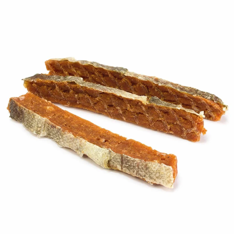 Barritas de salmón con piel