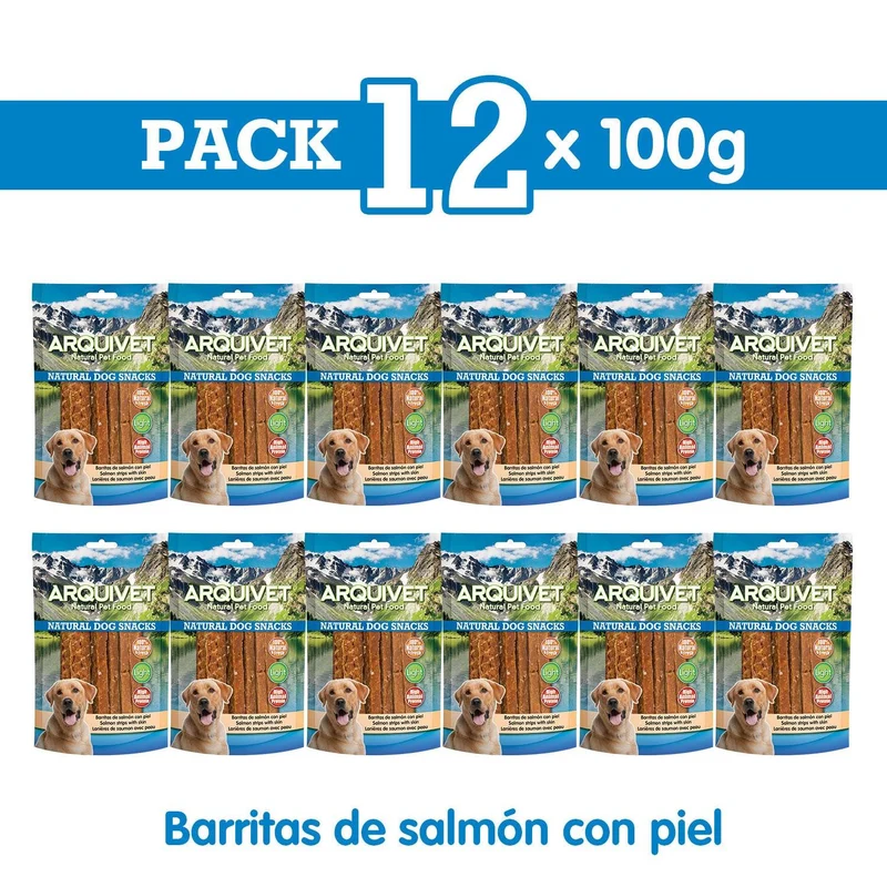 Barritas de salmón con piel