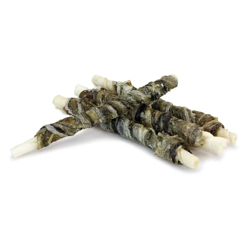 Twist con piel de bacalao enrollada 13 cm